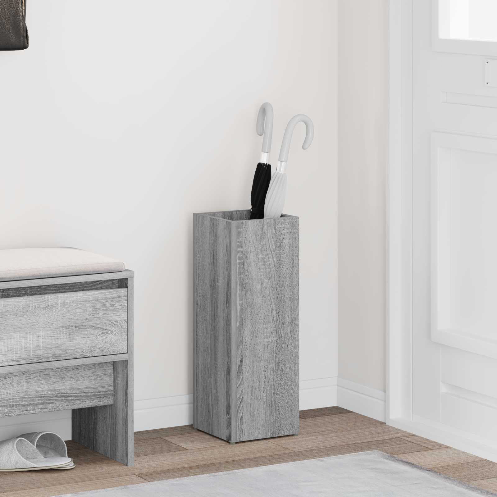 Paraplu Standaard Grijs Sonoma 20 x 20 x 55,5 cm Bewerkt hout