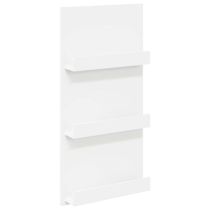 Tijdschrift Rek Met Plank Wit 51 X 11 X 102 Cm Bewerkt Hout