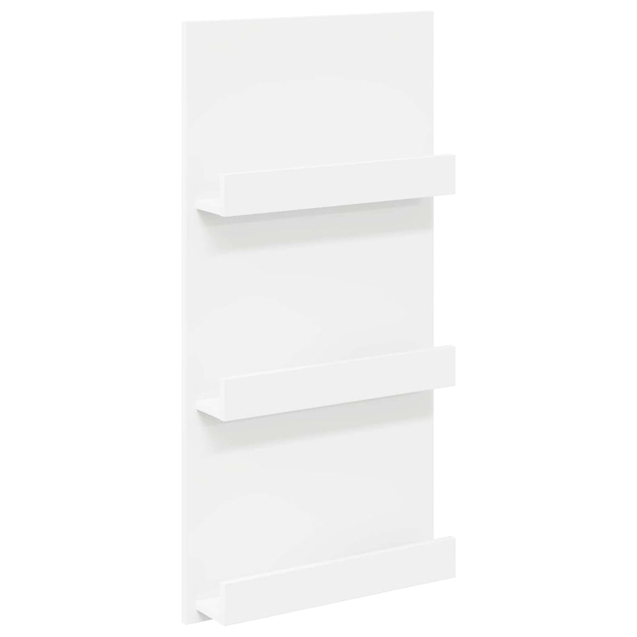 Tijdschrift Rek Met Plank Wit 51 X 11 X 102 Cm Bewerkt Hout