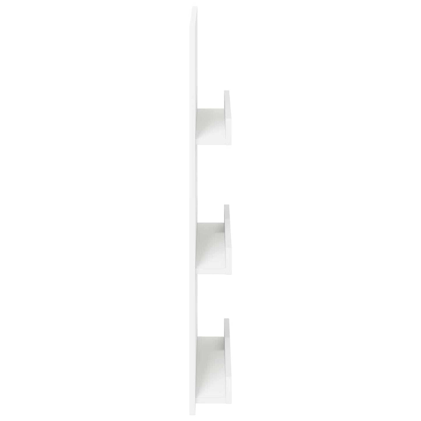 Tijdschrift Rek Met Plank Wit 51 X 11 X 102 Cm Bewerkt Hout