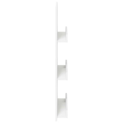 Tijdschrift Rek Met Plank Wit 51 X 11 X 102 Cm Bewerkt Hout