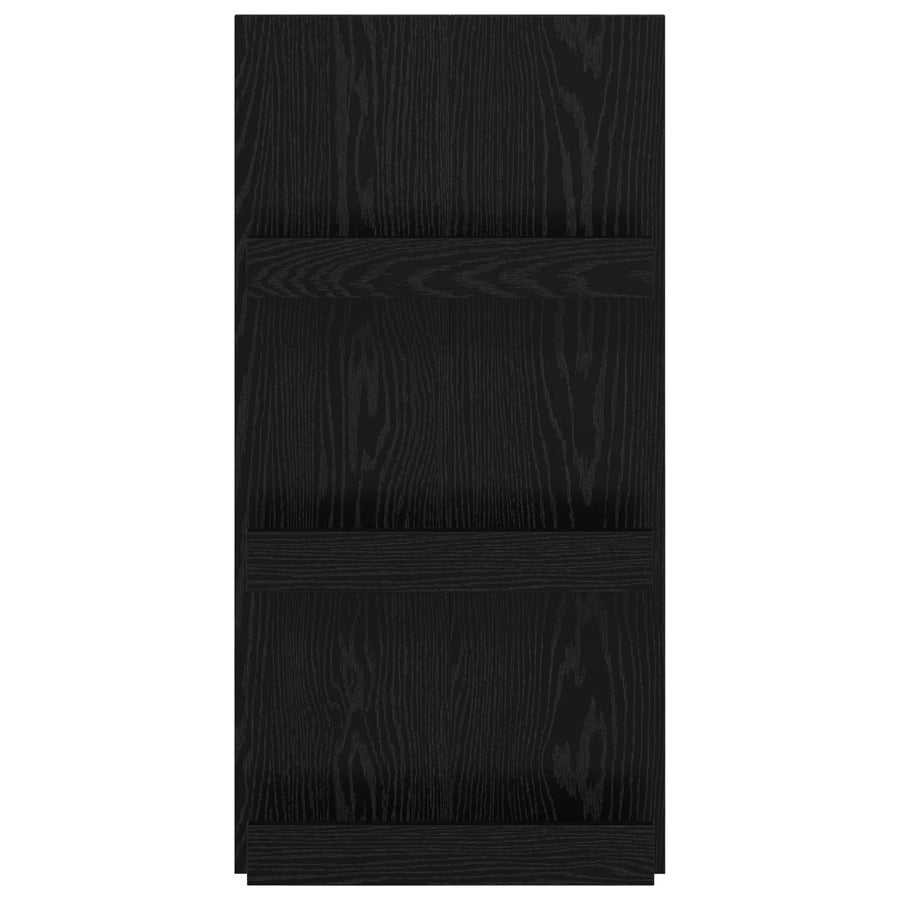 Tijdschrift Rek 51 X 11 X 102 Cm Bewerkt Hout Zwart eiken