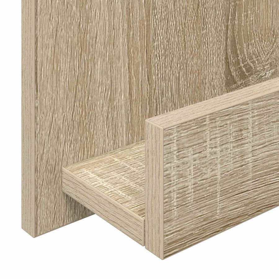 Tijdschrift Rek 51 X 11 X 102 Cm Bewerkt Hout Sonoma eiken