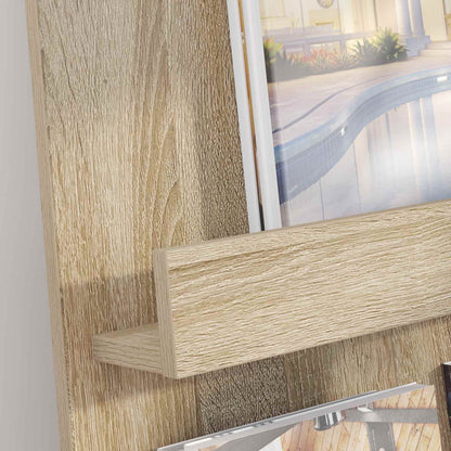Tijdschrift Rek 51 X 11 X 102 Cm Bewerkt Hout Sonoma eiken