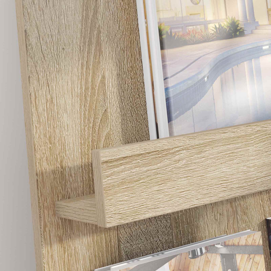 Tijdschrift Rek 51 X 11 X 102 Cm Bewerkt Hout Sonoma eiken