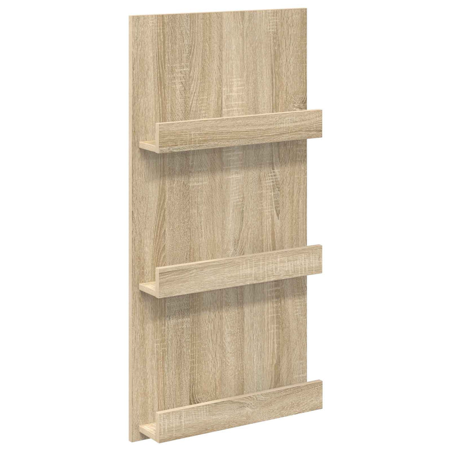 Tijdschrift Rek 51 X 11 X 102 Cm Bewerkt Hout Sonoma eiken