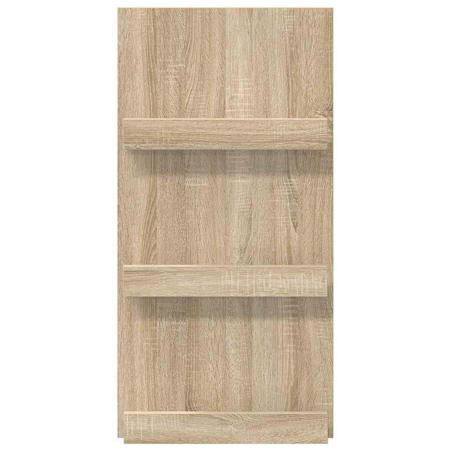 Tijdschrift Rek 51 X 11 X 102 Cm Bewerkt Hout Sonoma eiken