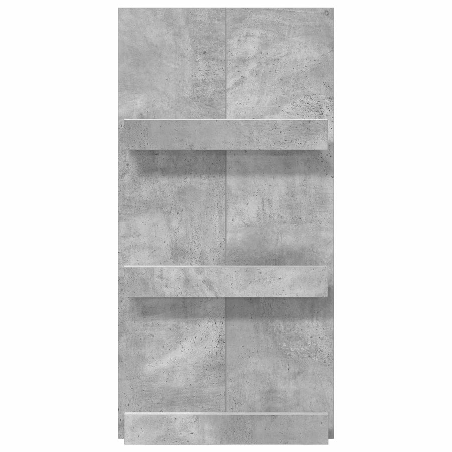 Tijdschrift Rek Beton Grijs 51 X 11 X 102 Cm Bewerkt Hout Betongrijs