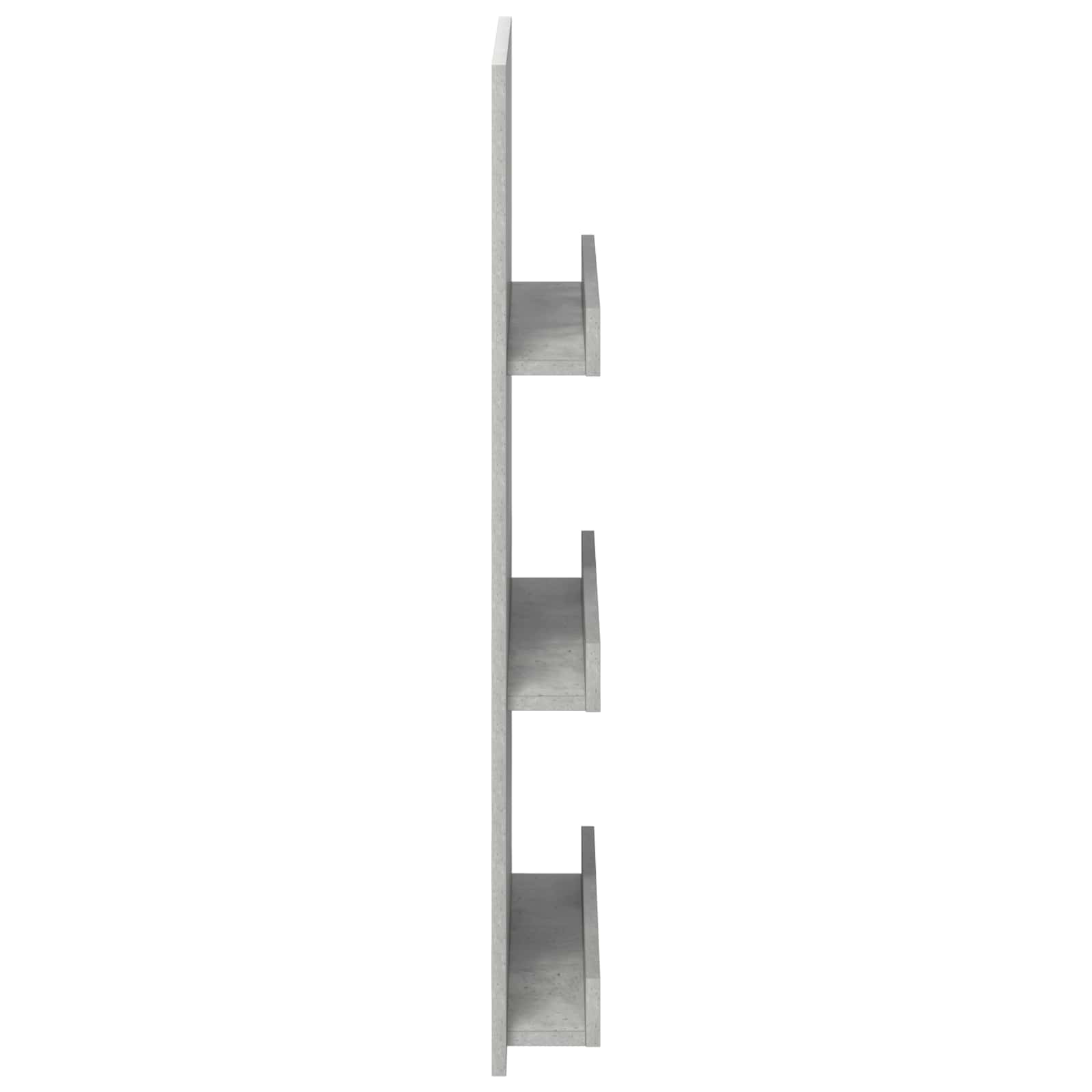 Tijdschrift Rek Beton Grijs 51 X 11 X 102 Cm Bewerkt Hout Betongrijs
