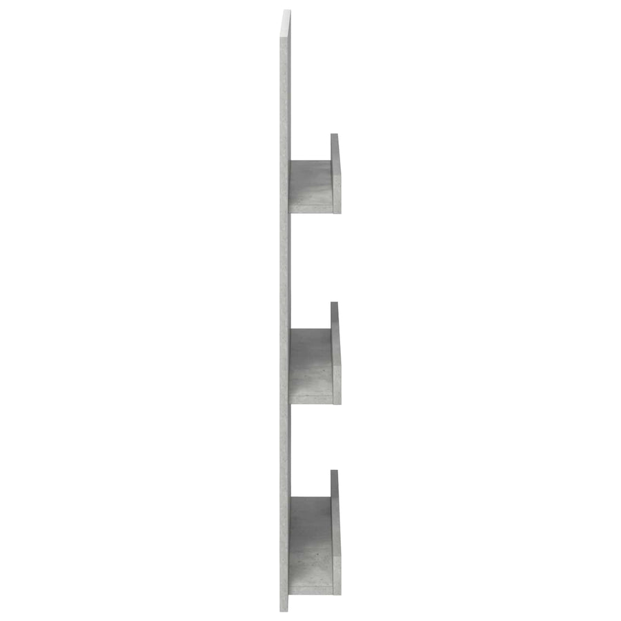 Tijdschrift Rek Beton Grijs 51 X 11 X 102 Cm Bewerkt Hout Betongrijs