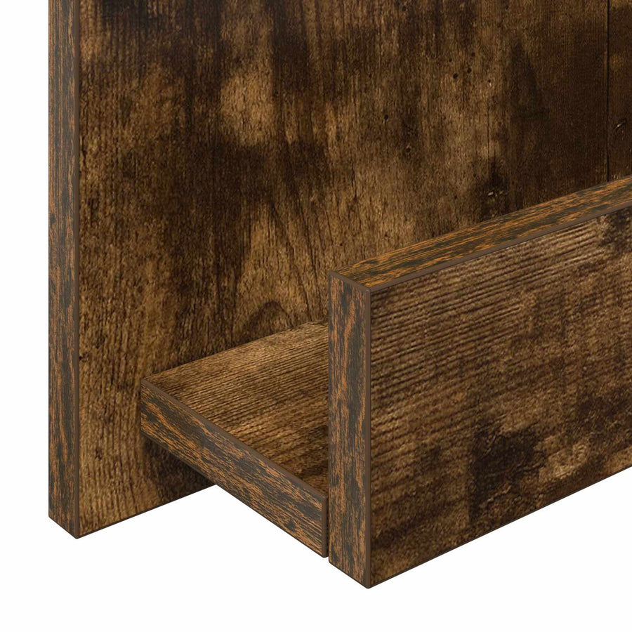Tijdschrift Rek 51 X 11 X 102 Cm Bewerkt Hout Gerookt eiken