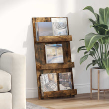 Tijdschrift Rek 51 X 11 X 102 Cm Bewerkt Hout Gerookt eiken