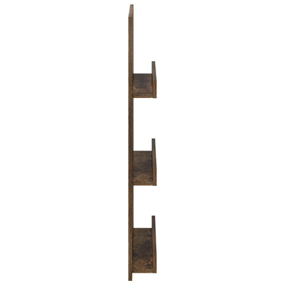 Tijdschrift Rek 51 X 11 X 102 Cm Bewerkt Hout Gerookt eiken