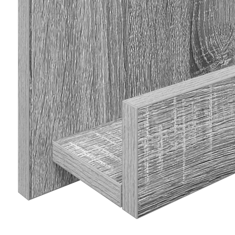 Tijdschrift Rek 51 X 11 X 102 Cm Bewerkt Hout Grijs sonoma