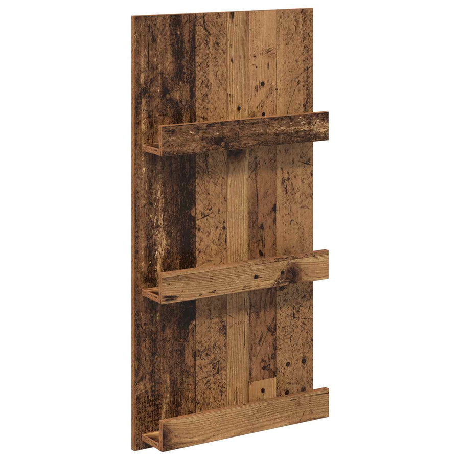 Tijdschrift Rek Met Plank Oudhout 51 X 11 X 102 Cm Bewerkt Hout Oud hout