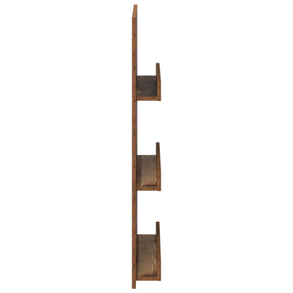 Tijdschrift Rek Met Plank Oudhout 51 X 11 X 102 Cm Bewerkt Hout Oud hout