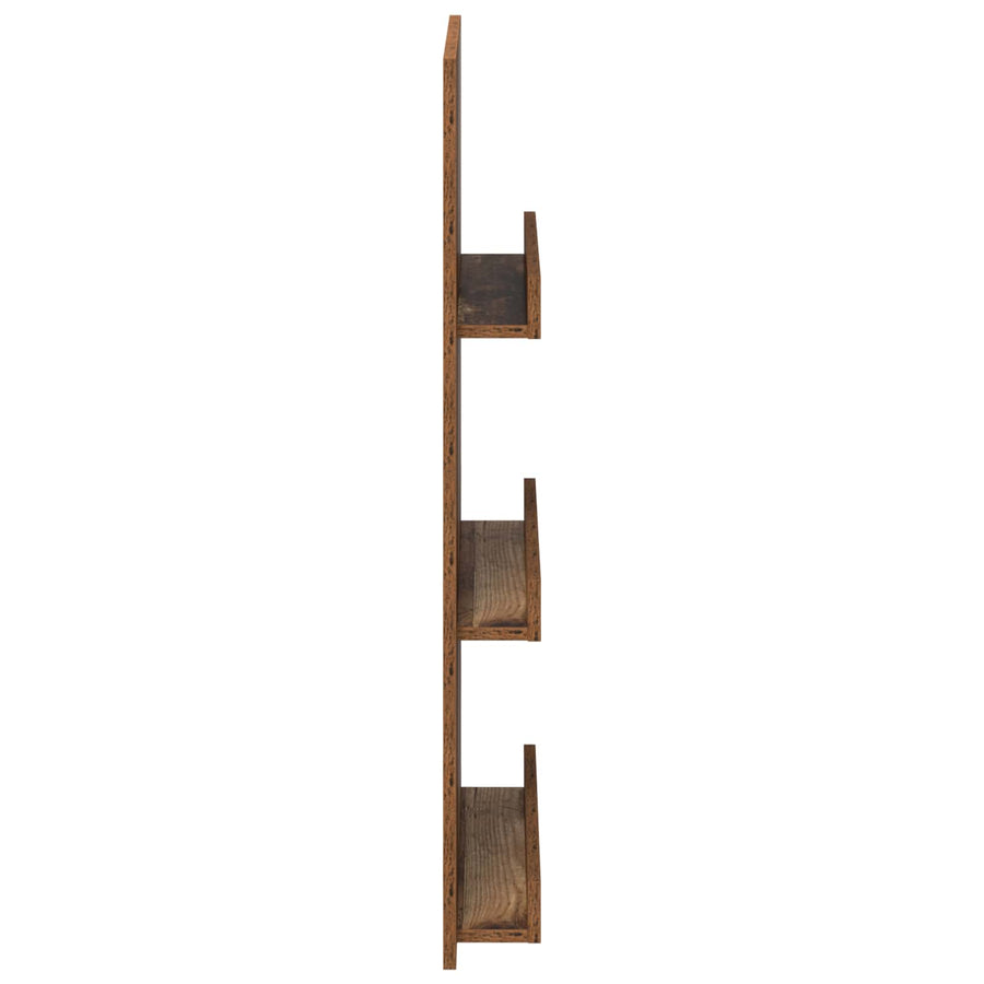 Tijdschrift Rek Met Plank Oudhout 51 X 11 X 102 Cm Bewerkt Hout Oud hout