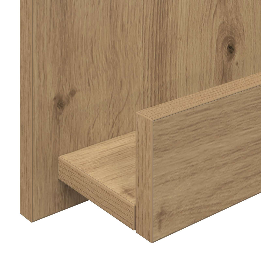Tijdschrift Rek Artisan Eiken 51 X 11 X 102 Cm Bewerkt Hout artisanaal eikenkleurig