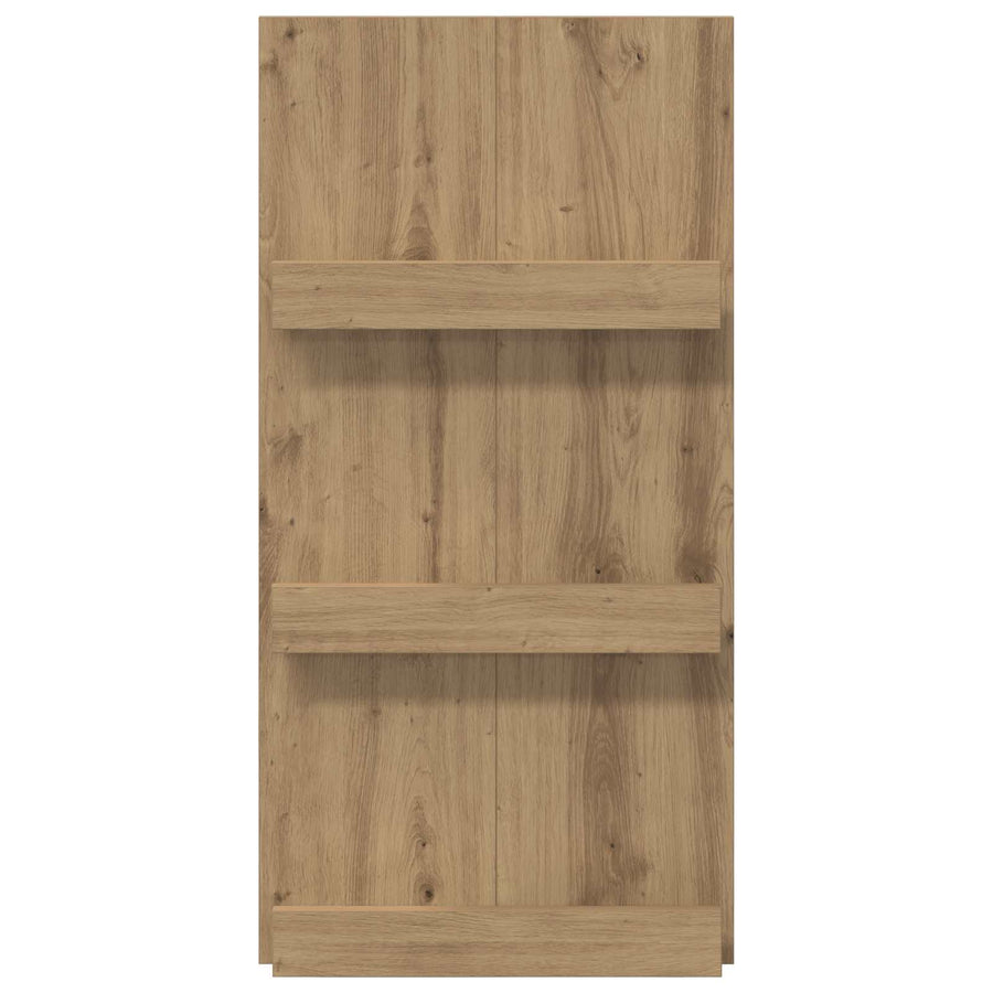 Tijdschrift Rek Artisan Eiken 51 X 11 X 102 Cm Bewerkt Hout artisanaal eikenkleurig