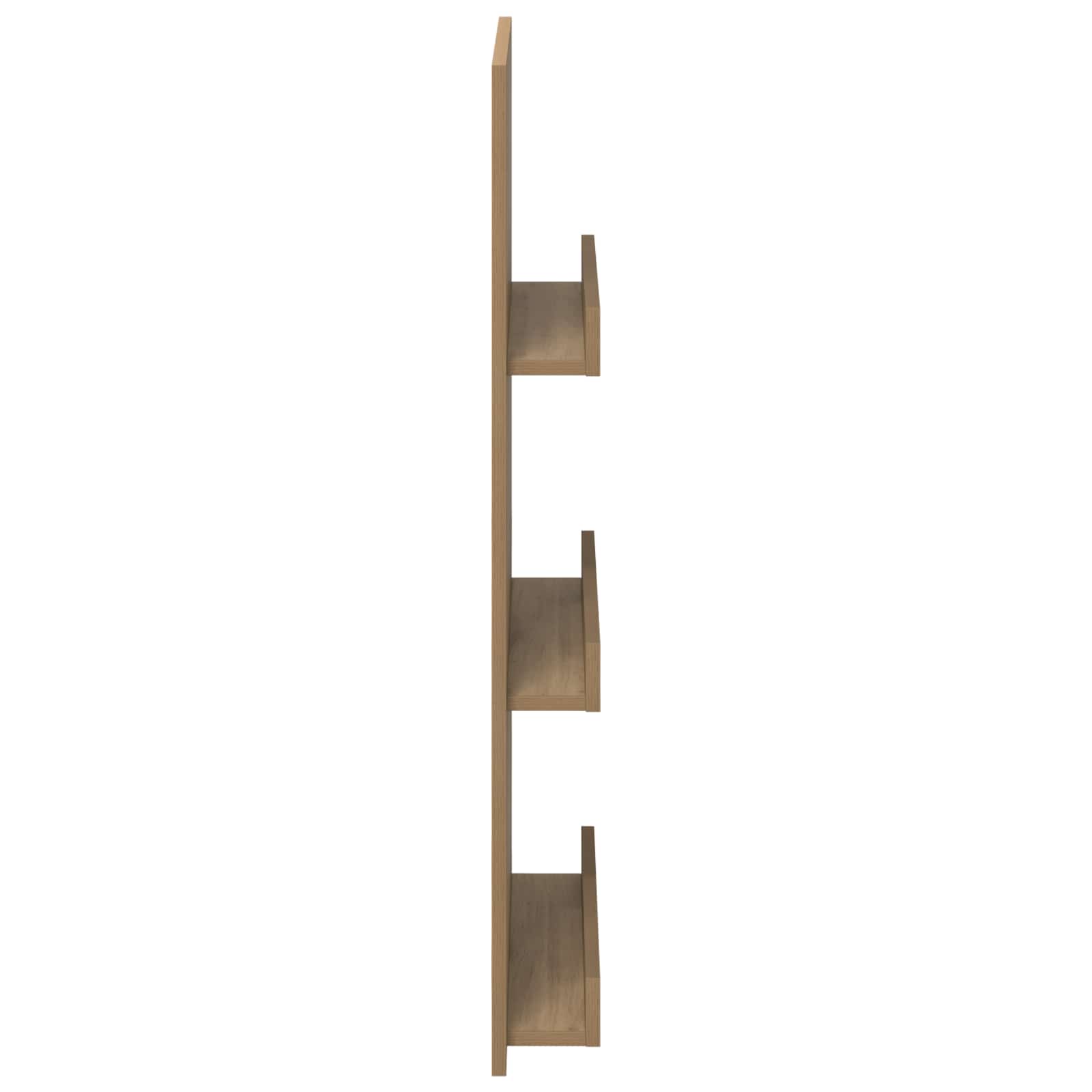 Tijdschrift Rek Artisan Eiken 51 X 11 X 102 Cm Bewerkt Hout artisanaal eikenkleurig
