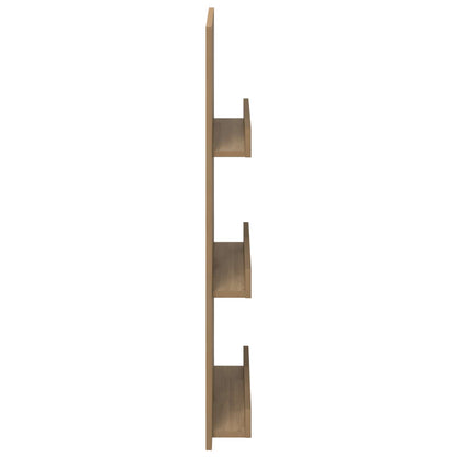 Tijdschrift Rek Artisan Eiken 51 X 11 X 102 Cm Bewerkt Hout artisanaal eikenkleurig