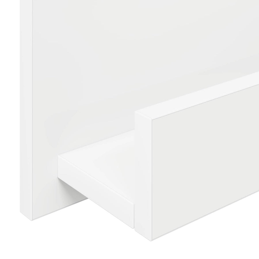 Tijdschrift Rek Met Plank Wit 51 X 11 X 102 Cm Bewerkt Hout