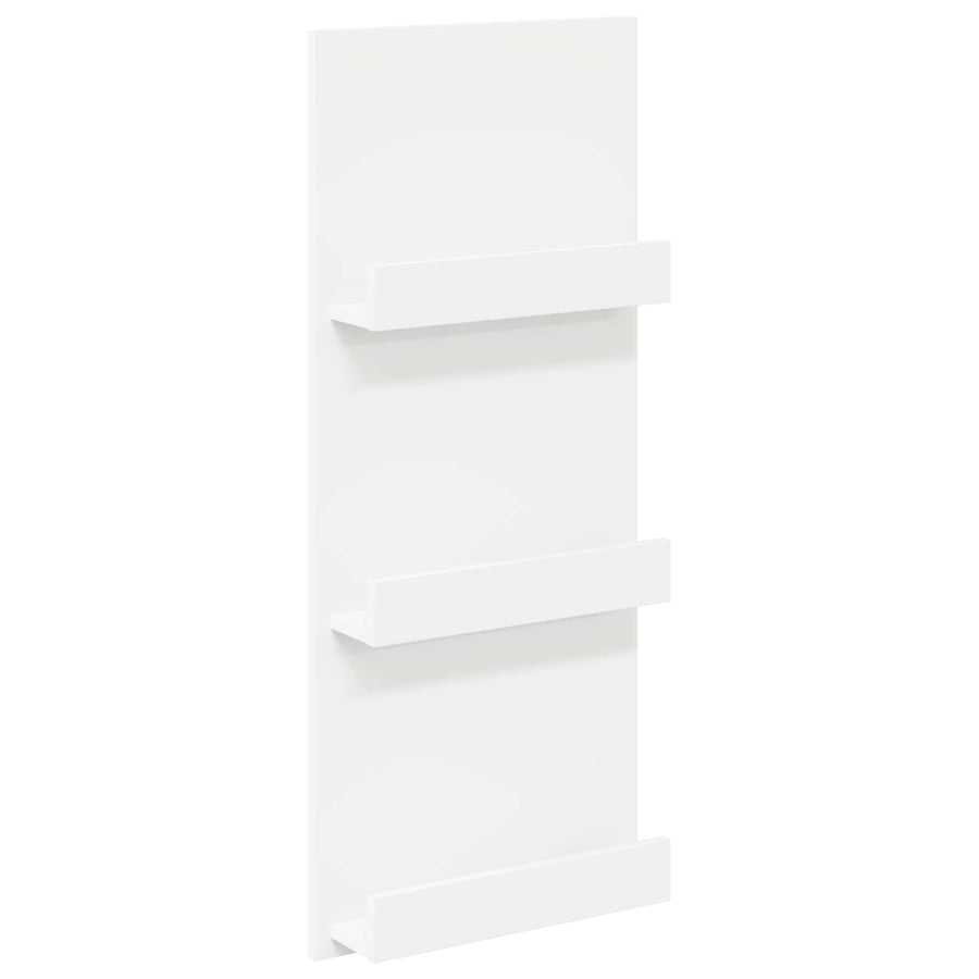 Tijdschrift Rek Met Plank Wit 51 X 11 X 102 Cm Bewerkt Hout