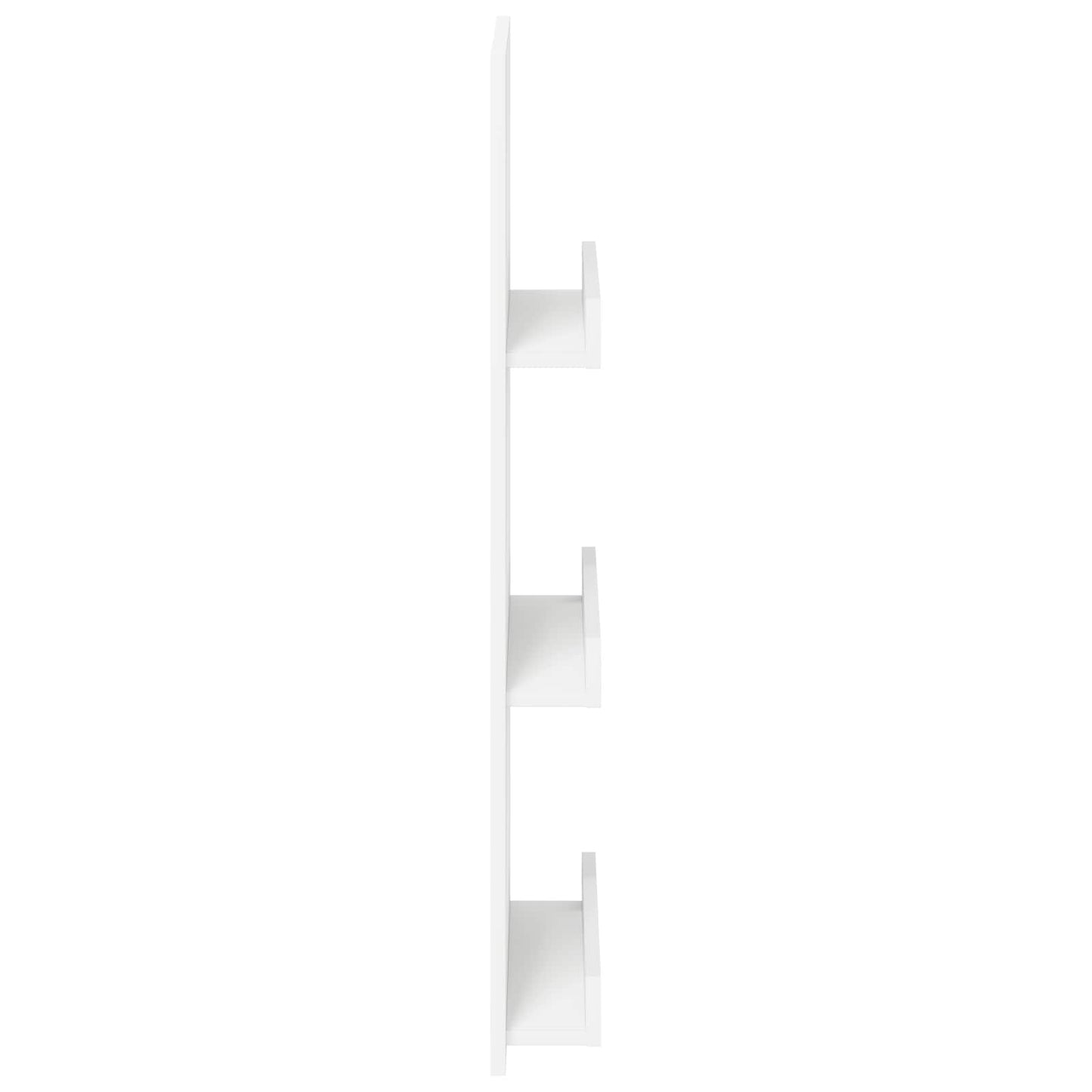 Tijdschrift Rek Met Plank Wit 51 X 11 X 102 Cm Bewerkt Hout