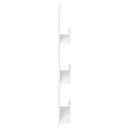 Tijdschrift Rek Met Plank Wit 51 X 11 X 102 Cm Bewerkt Hout