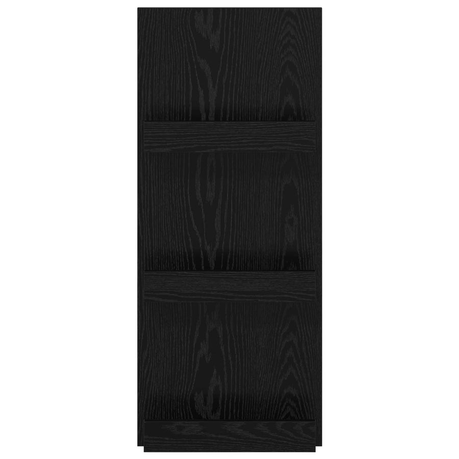 Tijdschrift Rek 51 X 11 X 102 Cm Bewerkt Hout Zwart eiken