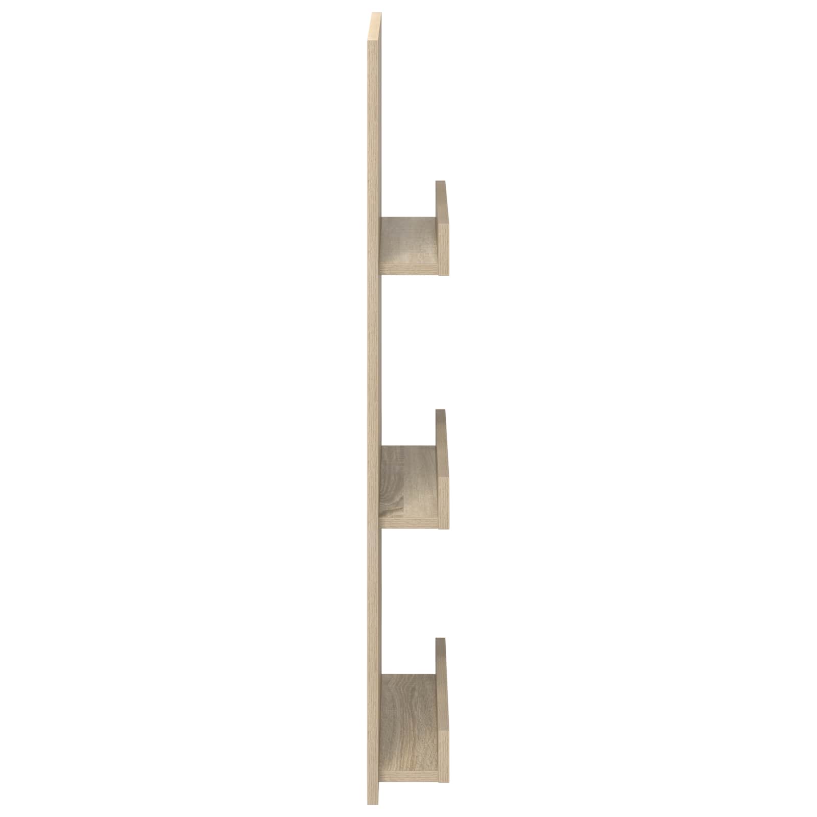 Tijdschrift Rek 51 X 11 X 102 Cm Bewerkt Hout Sonoma eiken