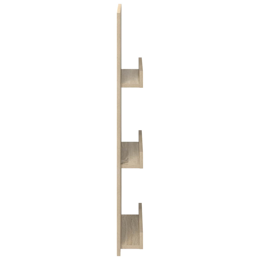 Tijdschrift Rek 51 X 11 X 102 Cm Bewerkt Hout Sonoma eiken