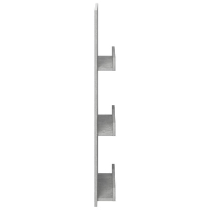 Tijdschrift Rek Beton Grijs 51 X 11 X 102 Cm Bewerkt Hout Betongrijs