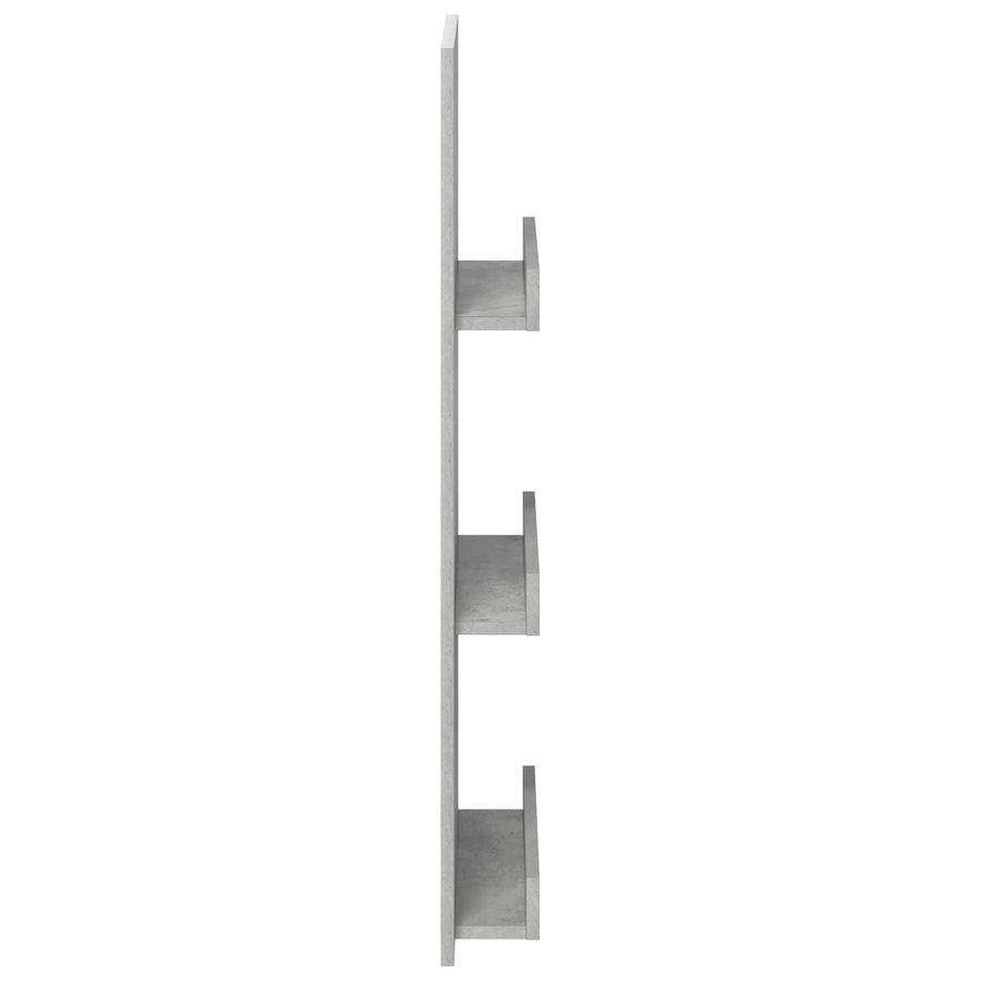 Tijdschrift Rek Beton Grijs 51 X 11 X 102 Cm Bewerkt Hout Betongrijs