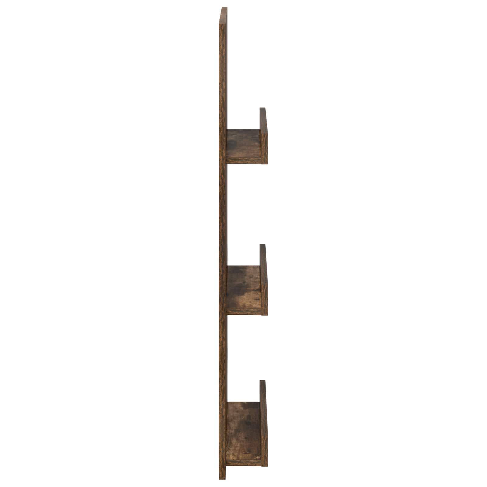 Tijdschrift Rek 51 X 11 X 102 Cm Bewerkt Hout Gerookt eiken