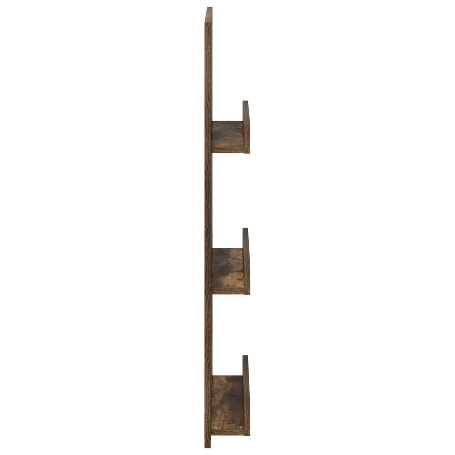 Tijdschrift Rek 51 X 11 X 102 Cm Bewerkt Hout Gerookt eiken