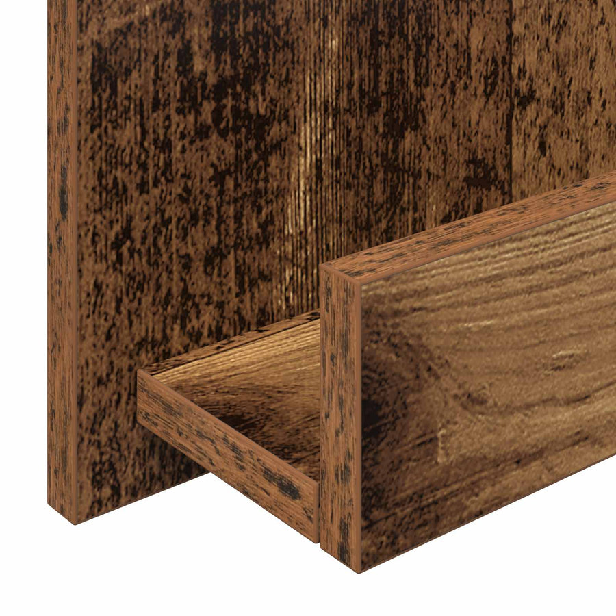 Tijdschrift Rek Met Plank Oudhout 51 X 11 X 102 Cm Bewerkt Hout Oud hout