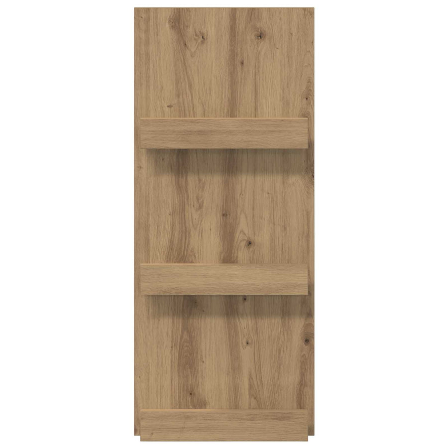 Tijdschrift Rek Artisan Eiken 51 X 11 X 102 Cm Bewerkt Hout artisanaal eikenkleurig