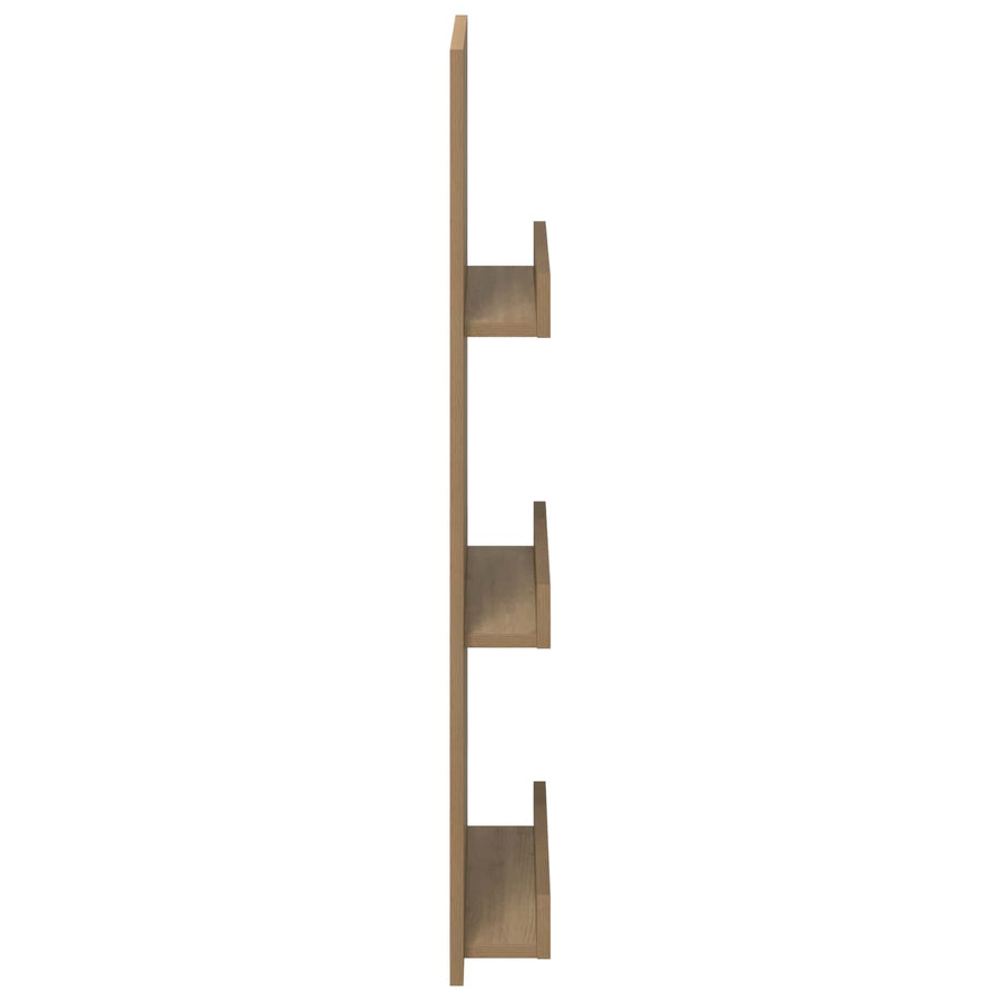 Tijdschrift Rek Artisan Eiken 51 X 11 X 102 Cm Bewerkt Hout artisanaal eikenkleurig