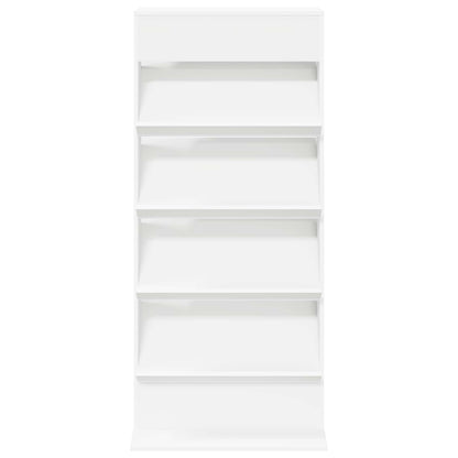 Tijdschrift Rek Met Plank Wit 70 X 41 X 156 Cm Bewerkt Hout