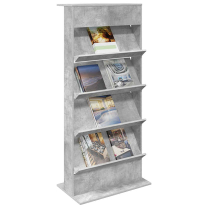 Tijdschrift Rek Beton Grijs Bewerkt Hout Betongrijs