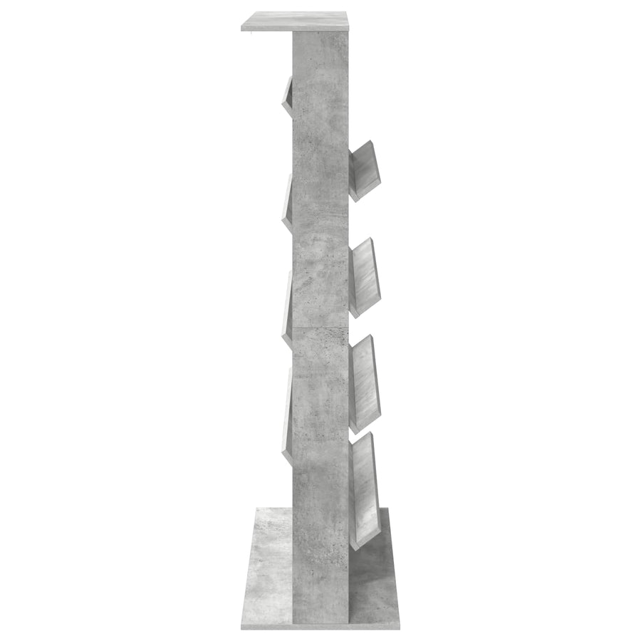 Tijdschrift Rek Beton Grijs Bewerkt Hout Betongrijs