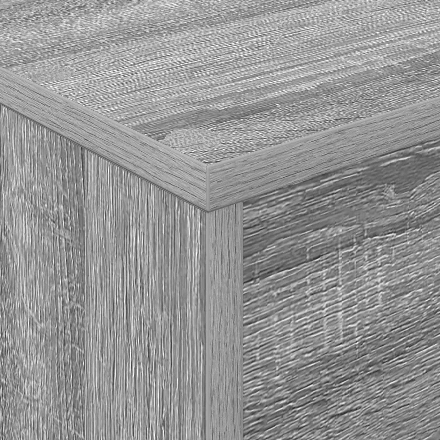 Tijdschrift Rek Bewerkt Hout Grijs sonoma