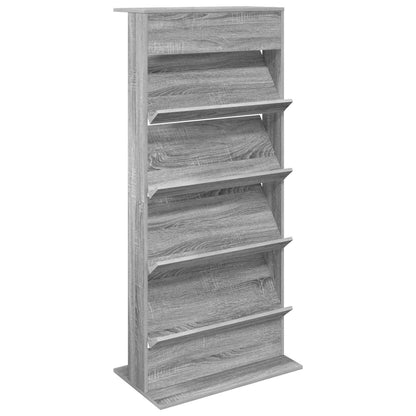 Tijdschrift Rek Bewerkt Hout Grijs sonoma