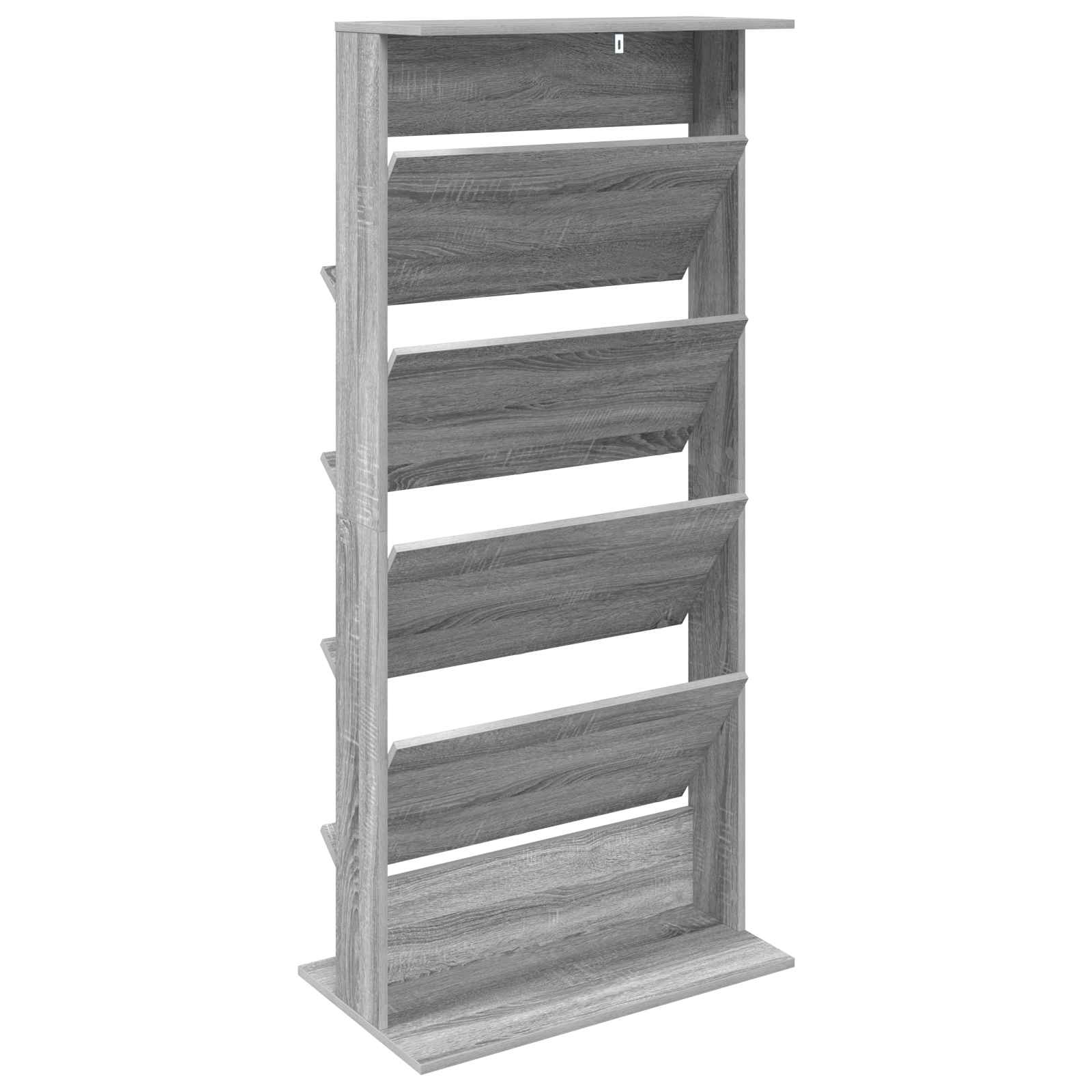 Tijdschrift Rek Bewerkt Hout Grijs sonoma