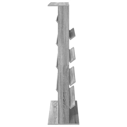 Tijdschrift Rek Bewerkt Hout Grijs sonoma