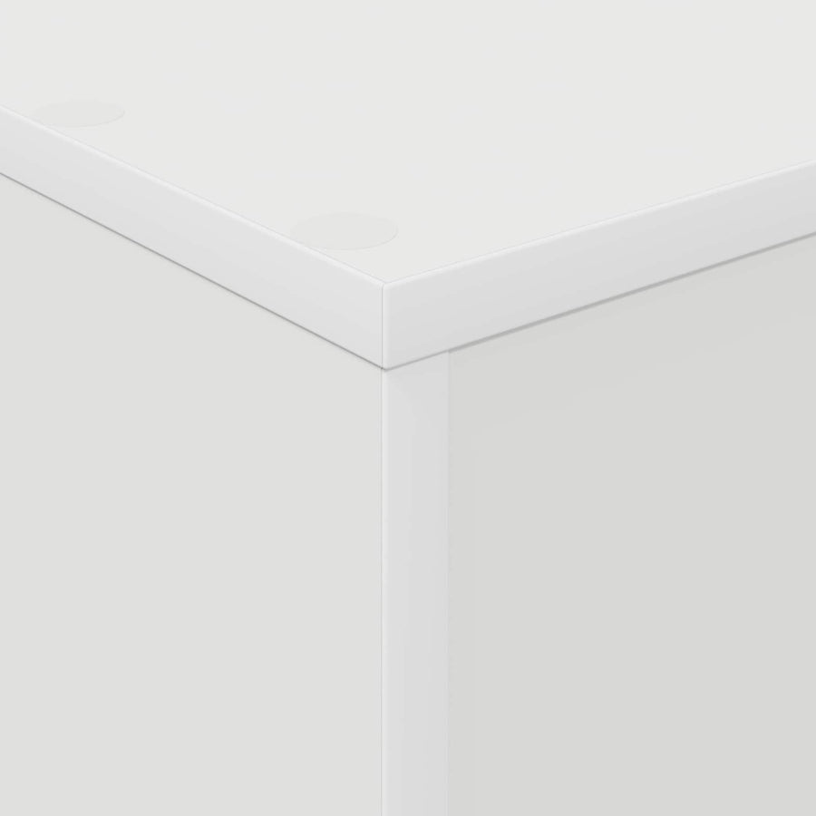 Tijdschrift Rek Met Plank Wit 70 X 41 X 126 Cm Bewerkt Hout
