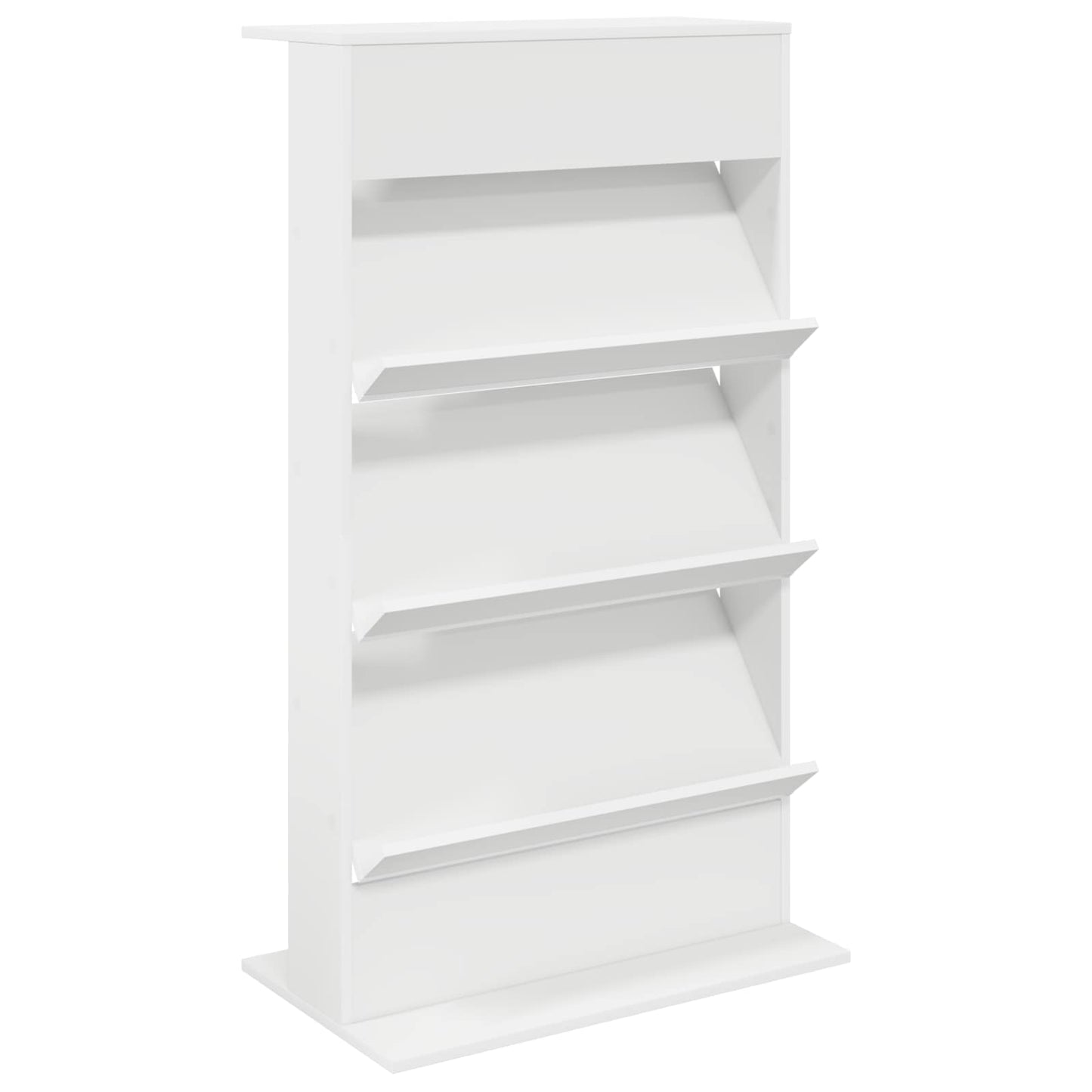 Tijdschrift Rek Met Plank Wit 70 X 41 X 126 Cm Bewerkt Hout