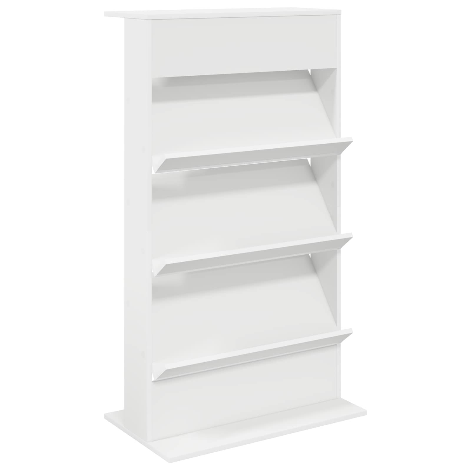 Tijdschrift Rek Met Plank Wit 70 X 41 X 126 Cm Bewerkt Hout