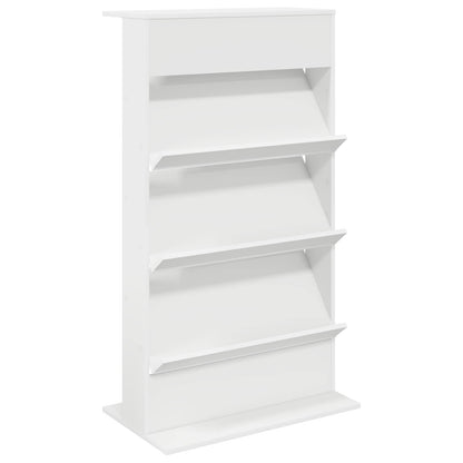 Tijdschrift Rek Met Plank Wit 70 X 41 X 126 Cm Bewerkt Hout
